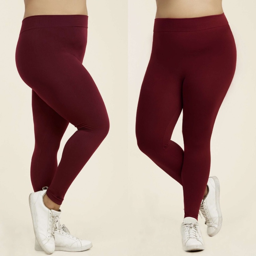 Bergundy PLUS leggings